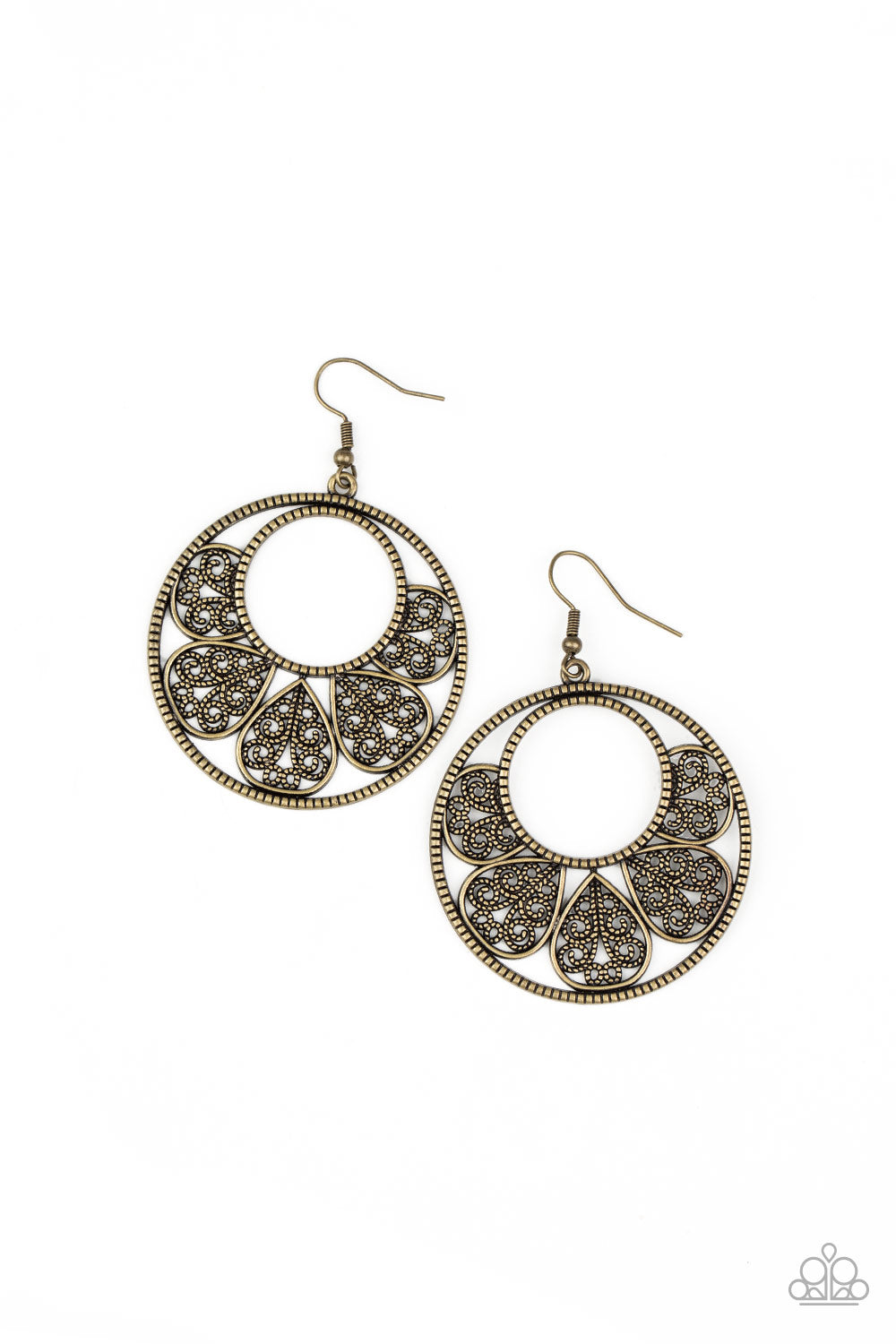 Paparazzi - Petal Promenade - Brass Earrings  #1810