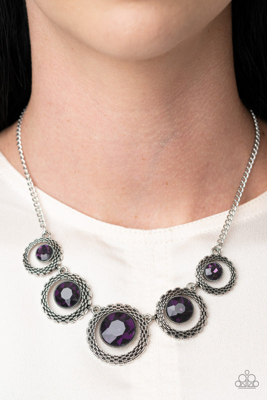 Paparazzi - PIXEL Perfect - Purple Necklace #1624