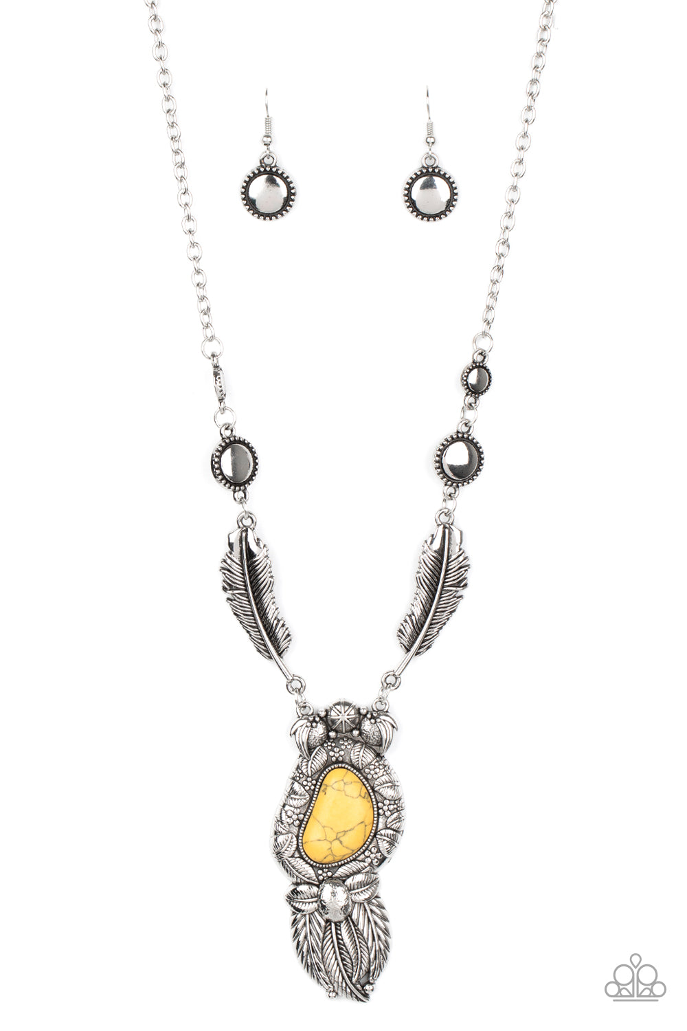 Paparazzi - Ruler of The Roost - Yellow Necklaces  #1310