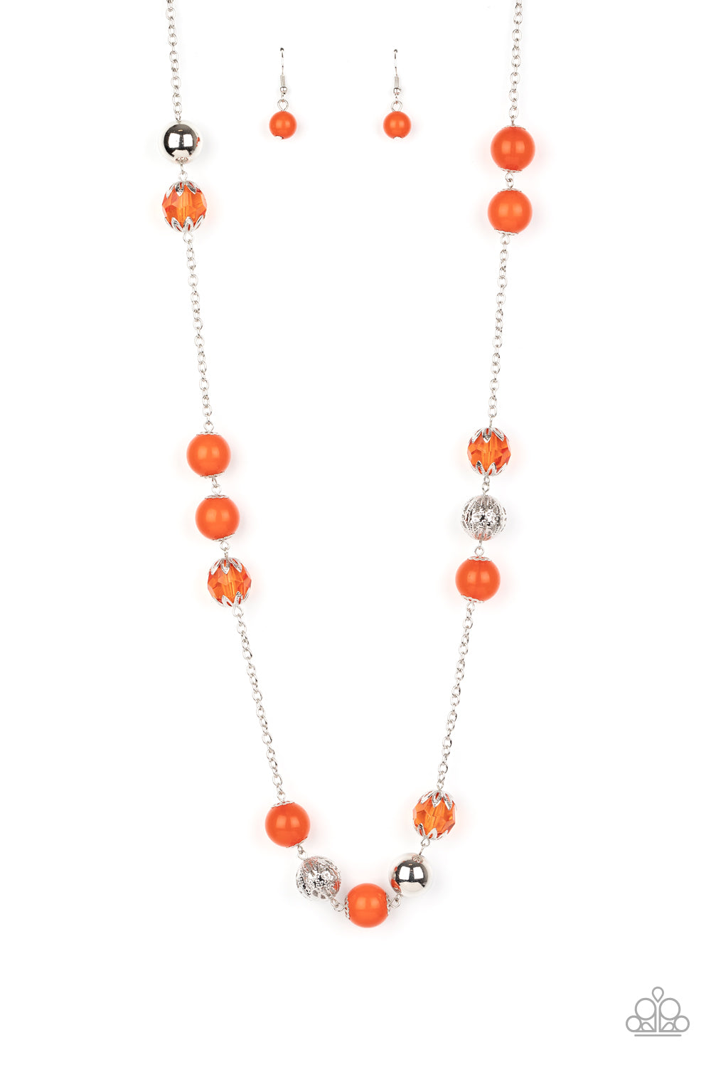 Paparazzi Accessories - Fruity Fashion - Orange Necklace  #0385