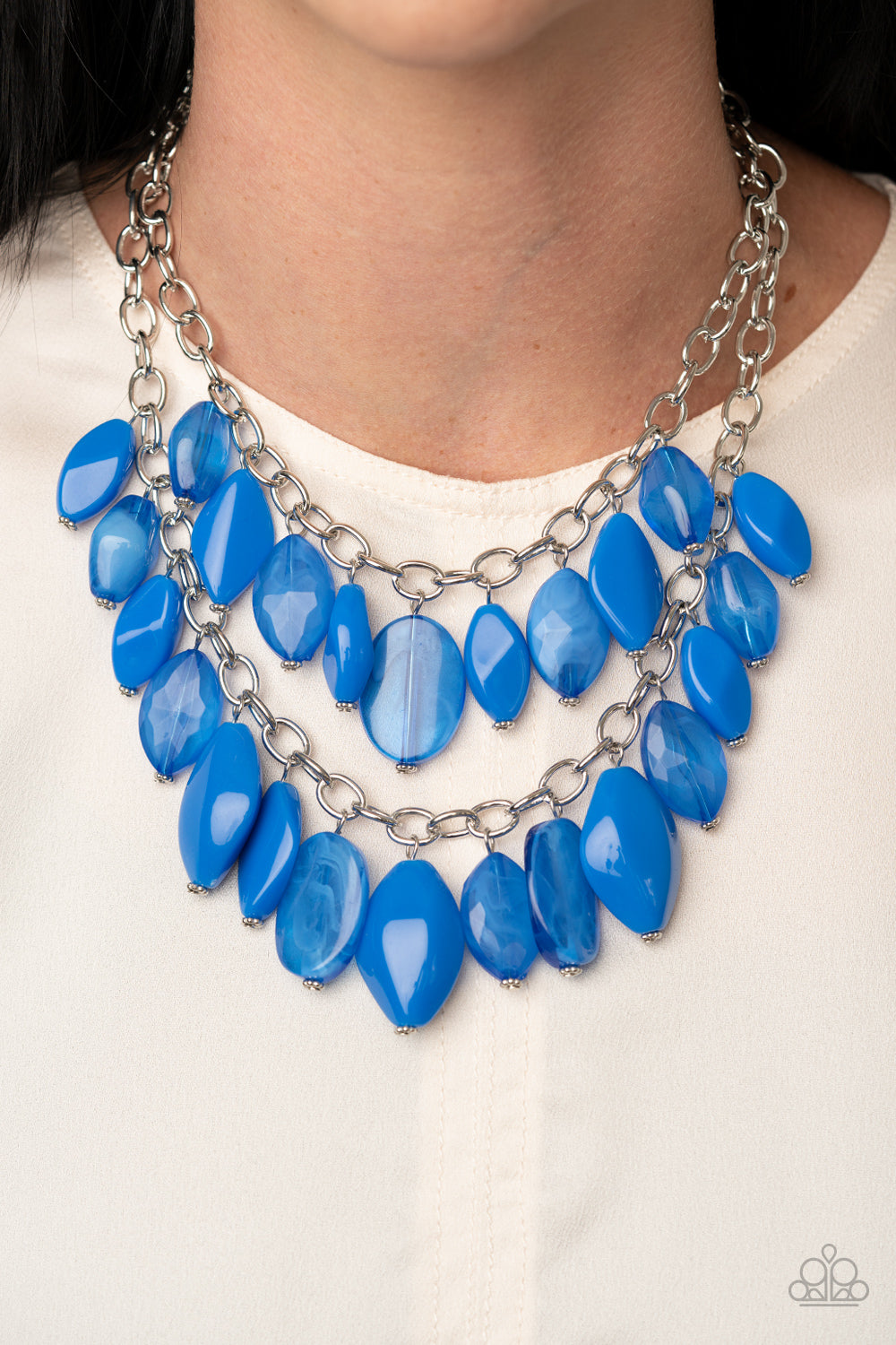 Paparazzi - Palm Beach Beauty - Blue Necklace  #0235