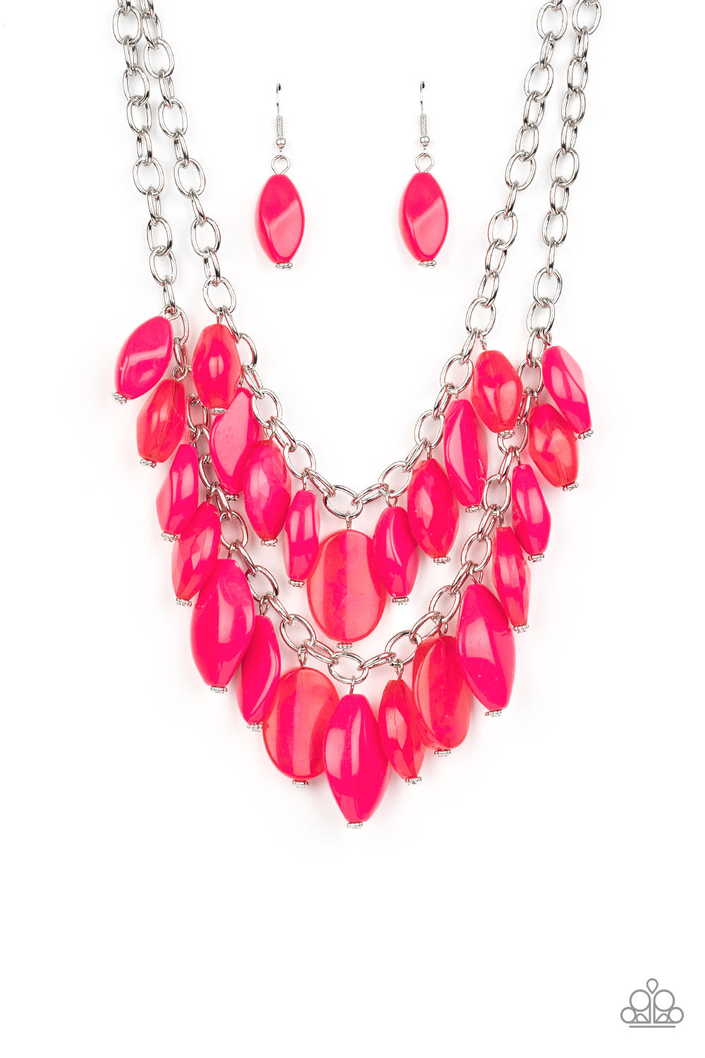 Paparazzi - Palm Beach Beauty - Pink Necklace  #0234