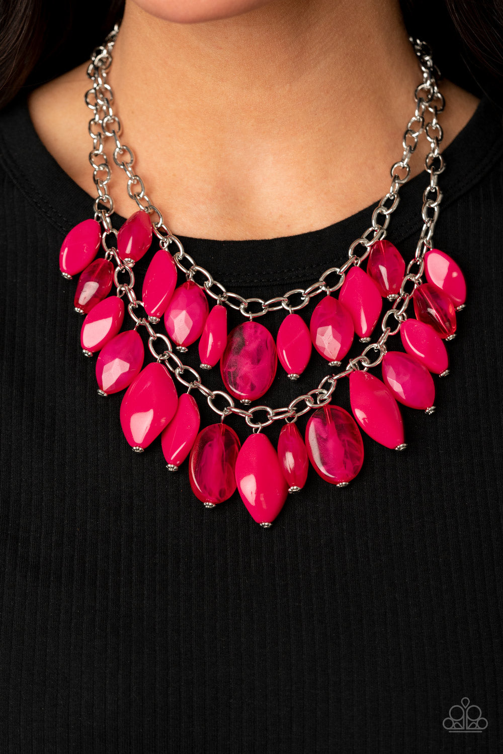 Paparazzi - Palm Beach Beauty - Pink Necklace  #0234