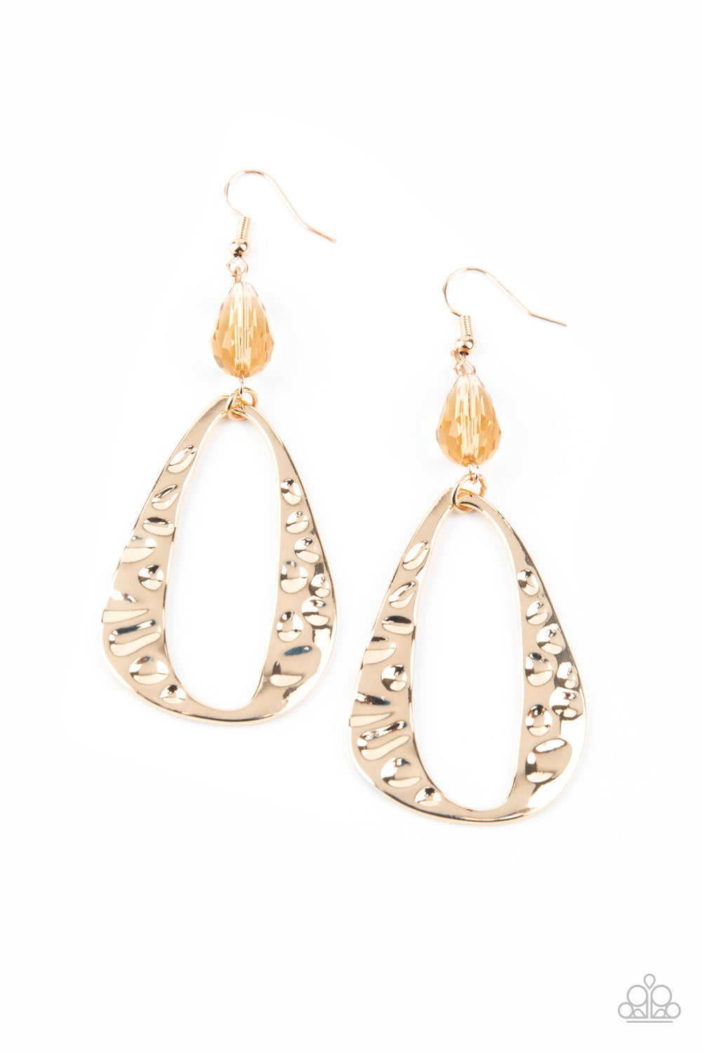 Paparazzi - Enhanced Elegance - Gold Earrings #0865