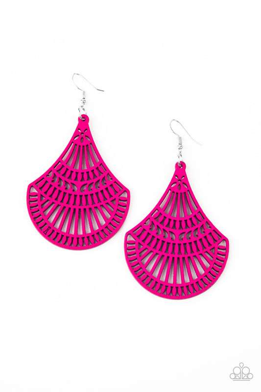 Paparazzi Tropical Tempest - Pink Earrings  #1713