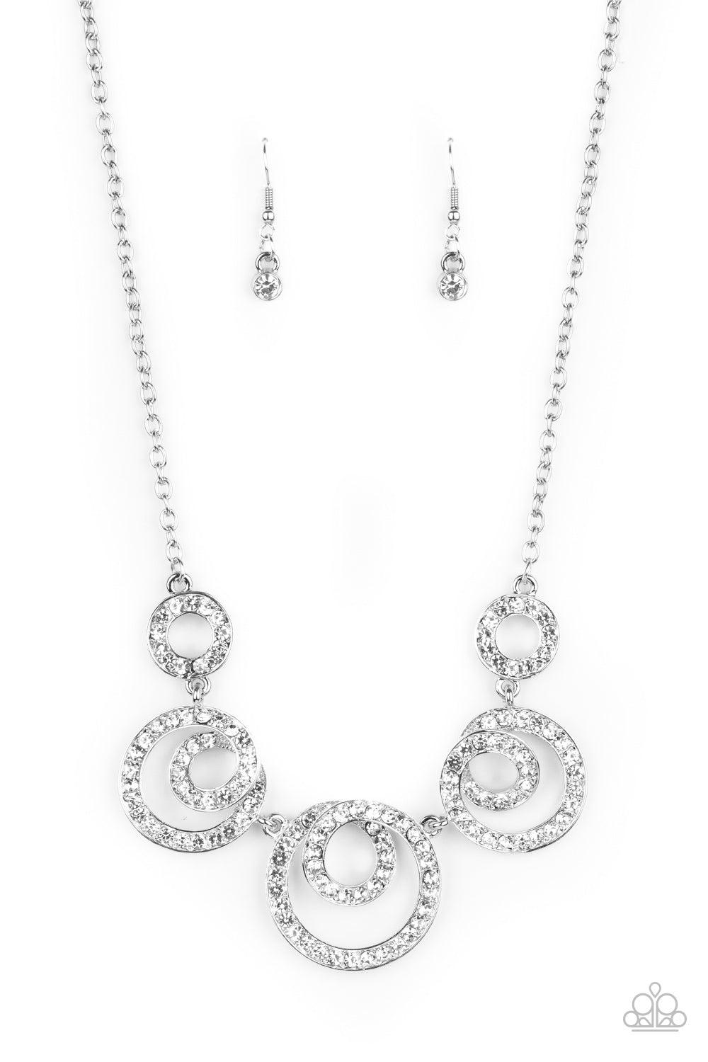 Paparazzi - Total Head-Turner - White Necklaces #0279