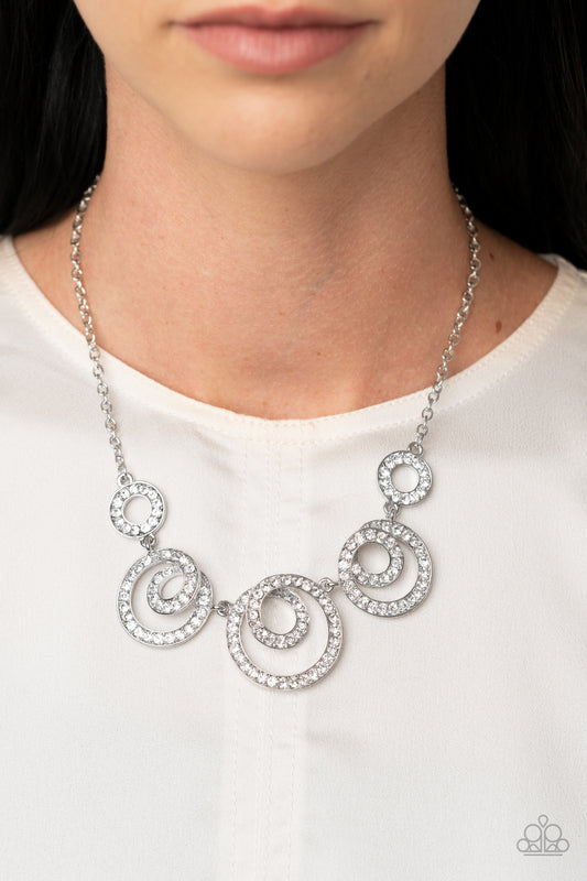 Paparazzi - Total Head-Turner - White Necklaces #0279