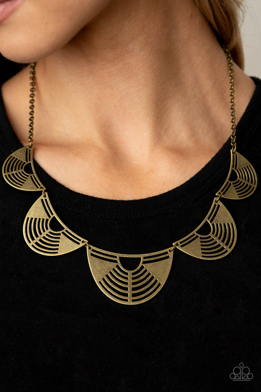 Paparazzi - Record-Breaking Radiance - Brass Necklace  #0244