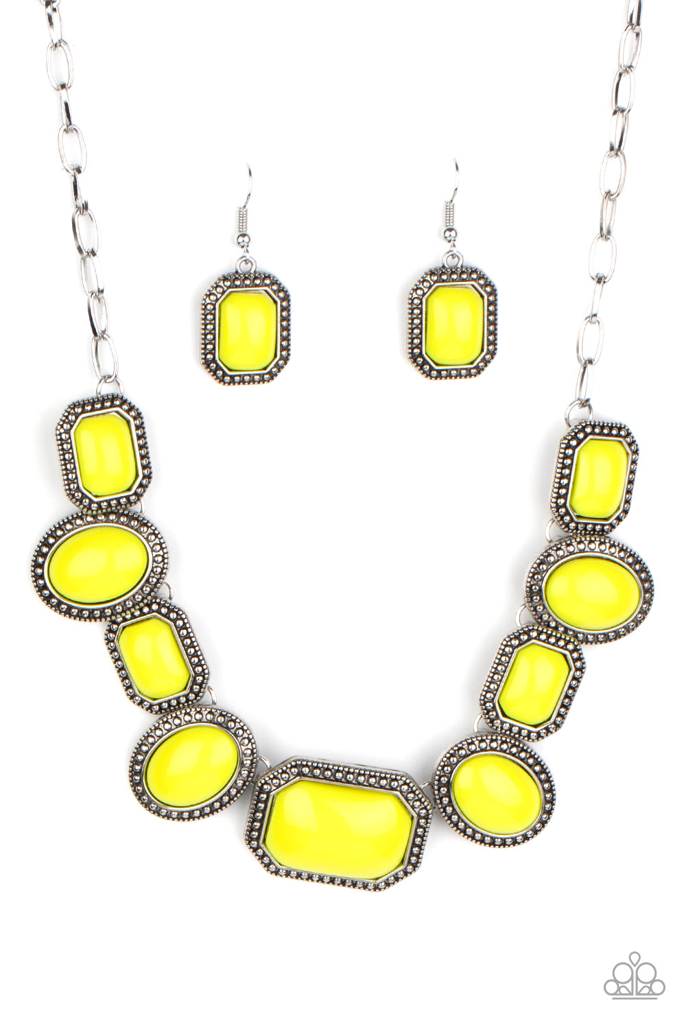 Paparazzi - Lets Get Loud - Yellow Necklaces  #1305