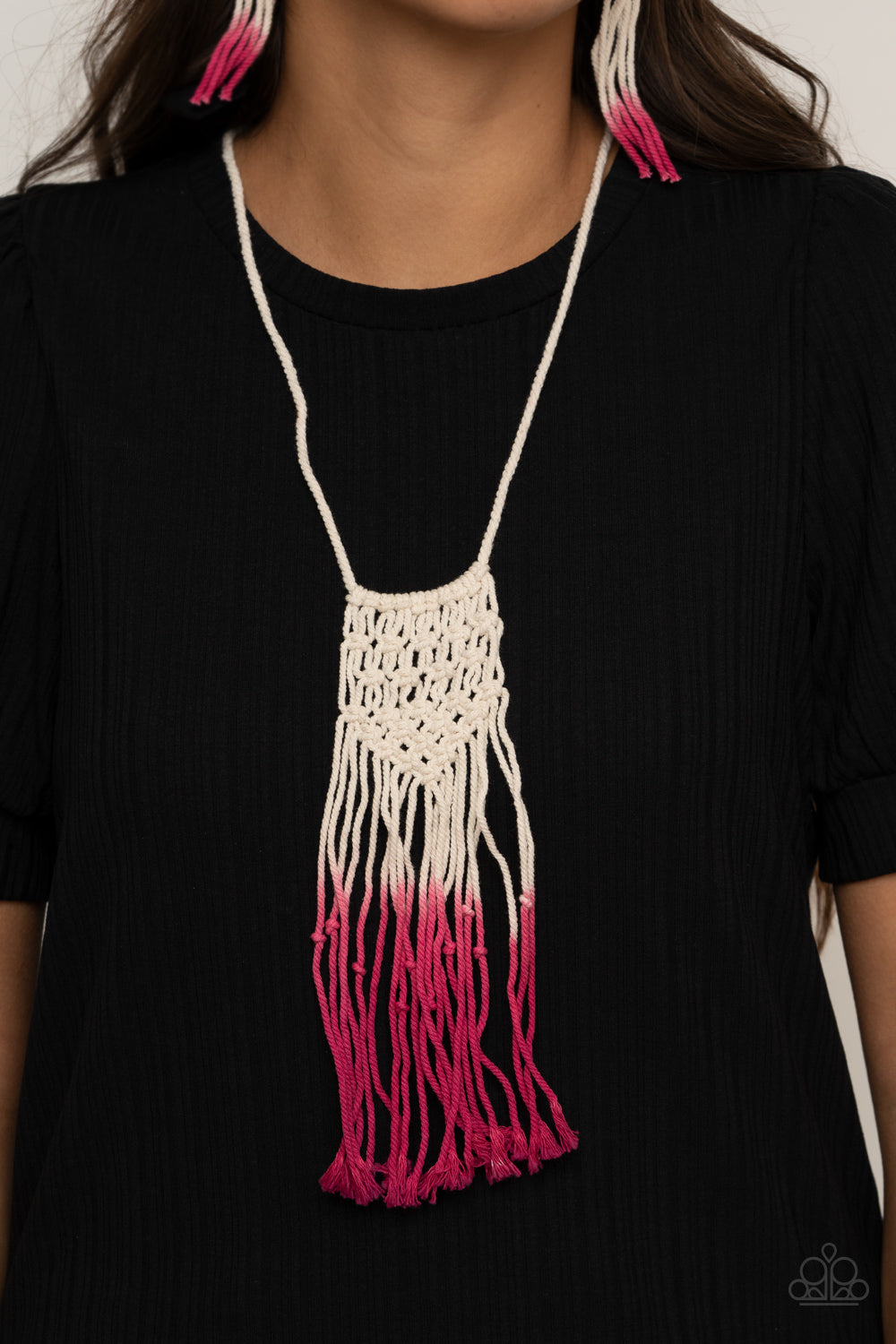 Paparazzi - Surfin The Net - Pink Necklaces #2196