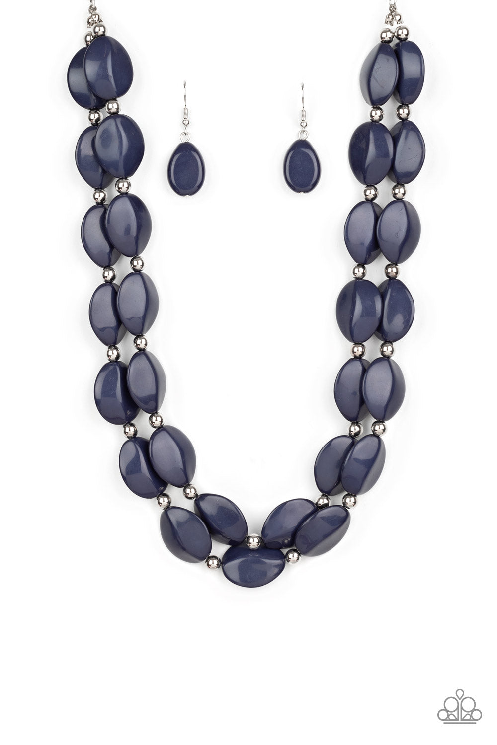 Paparazzi - Two-Story Stunner - Blue Necklace #0157