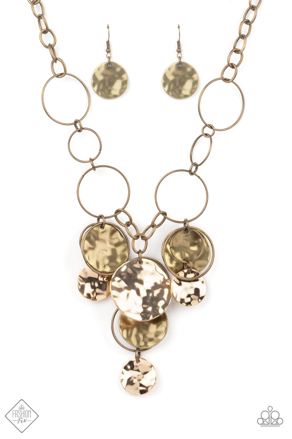 Paparazzi Accessories - Learn the HARDWARE Way - Brass Necklace #0286