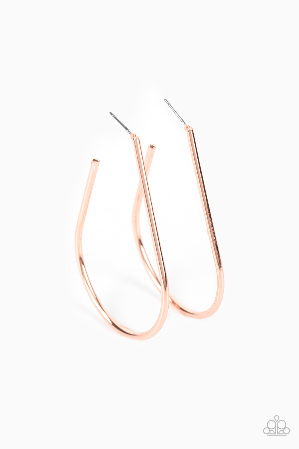 Paparazzi Accessories - City Curves - Copper Earrings #0759