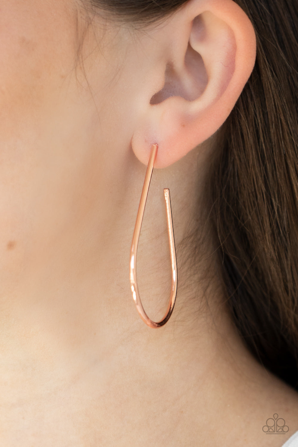 Paparazzi Accessories - City Curves - Copper Earrings #0759