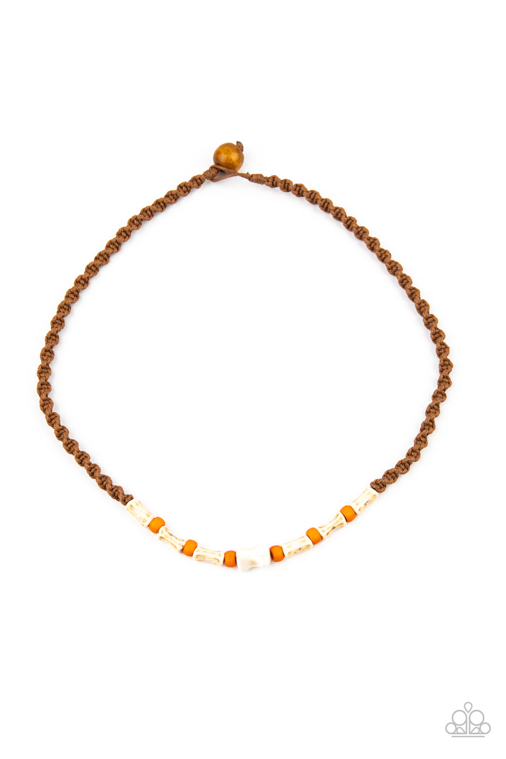 Paparazzi - Beach Shark - Orange Necklace  #1475