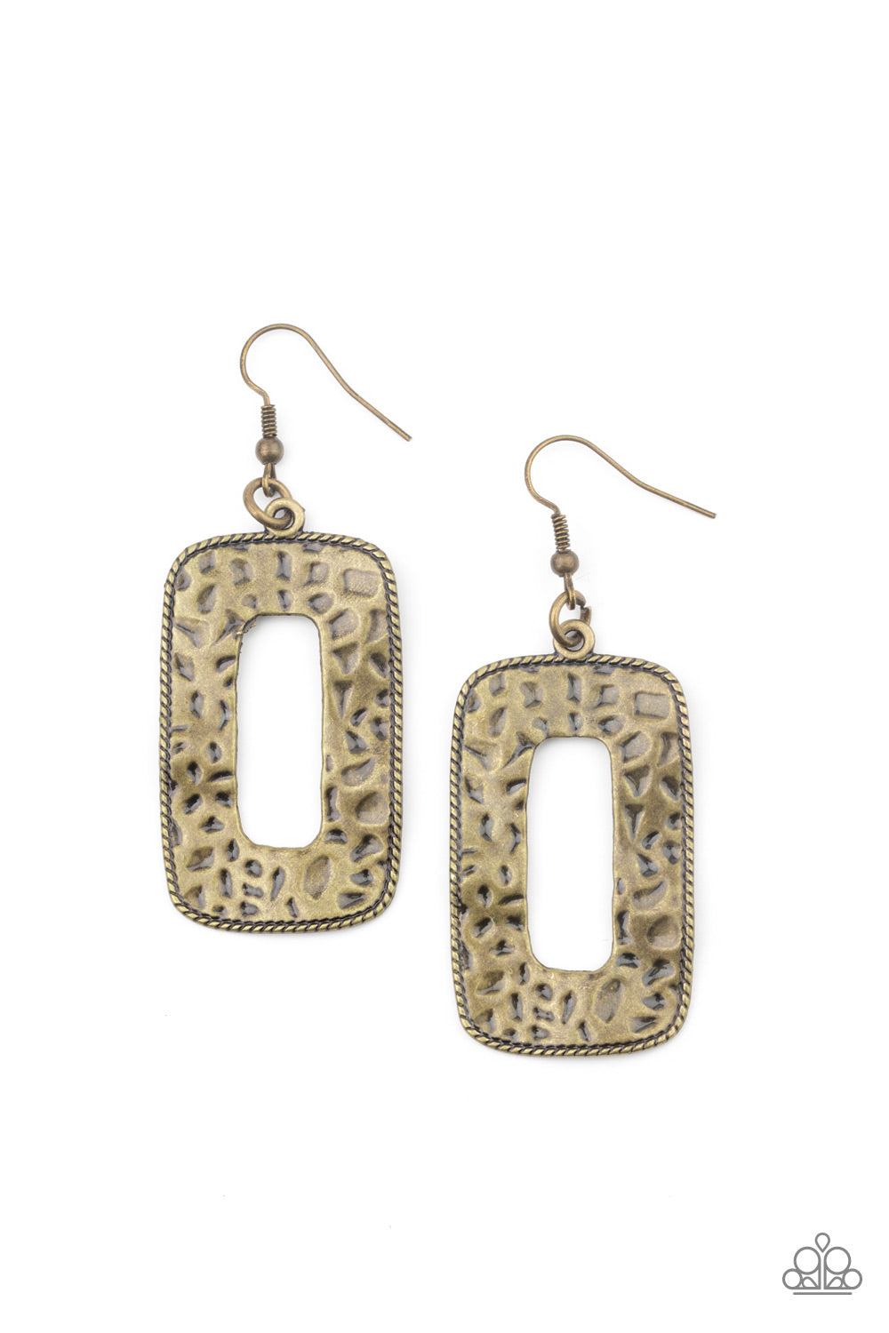 Paparazzi - Primal Elements - Brass Earrings #0866