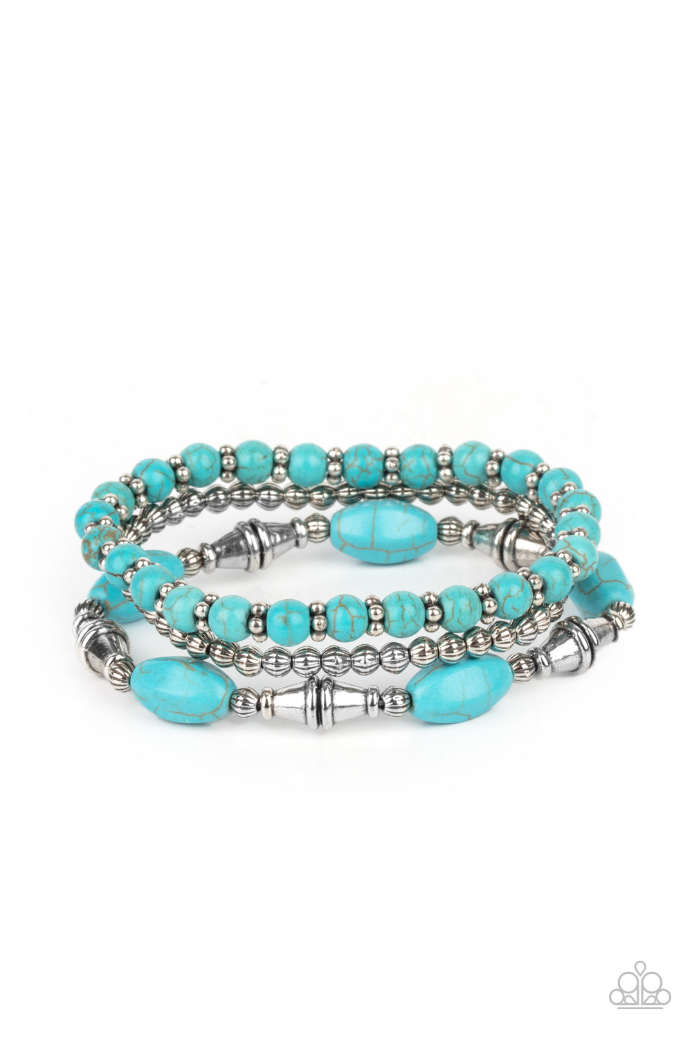 Paparazzi - Sahara Sanctuary - Blue Bracelets  #0506