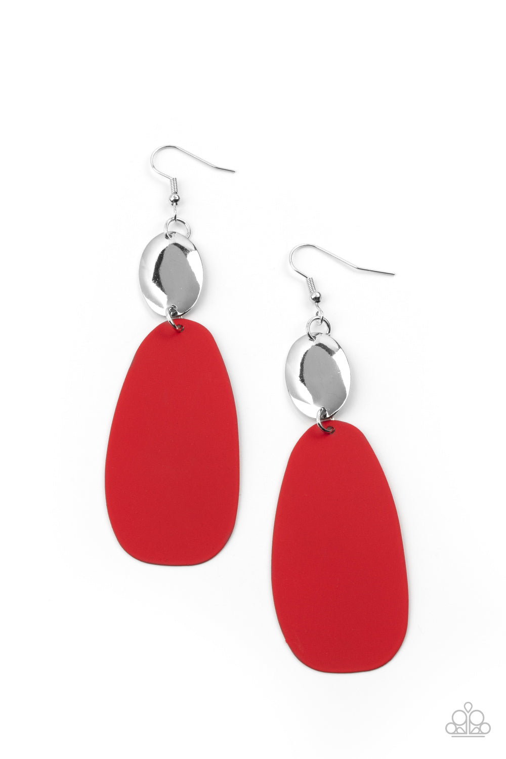 Paparazzi - Vivaciously Vogue - Red Earrings  #E50