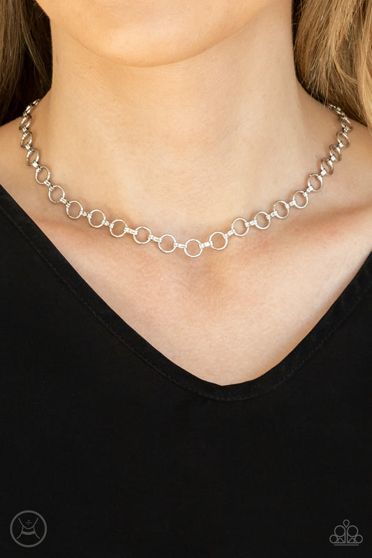 Paparazzi - Insta Connection - Silver Necklace  #1410