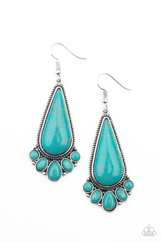 Paparazzi - Rural Recluse - Blue Earrings