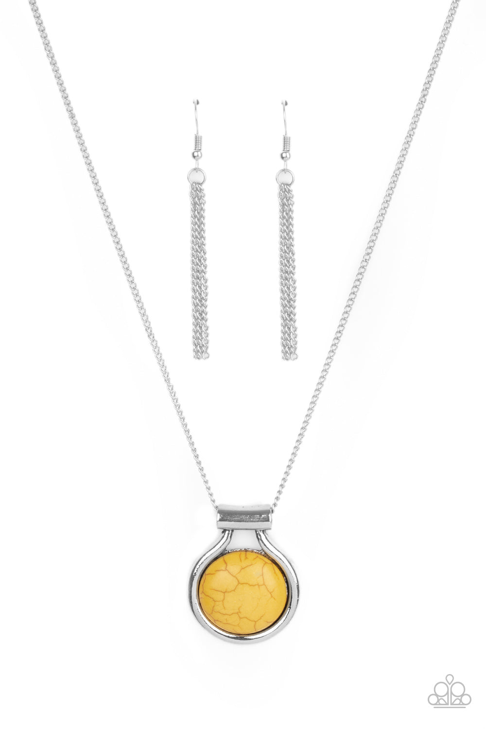 Paparazzi Accessories - Patagonian Paradise - Yellow Necklace #0334