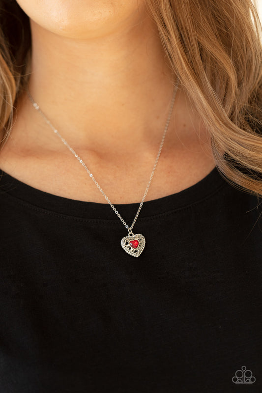 Paparazzi - Treasures of the Heart - Red Necklace   #0273