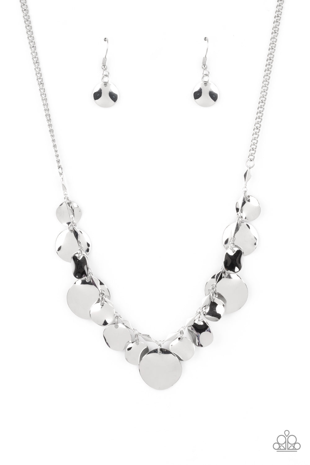 Paparazzi Accessories - GLISTEN Closely - Silver Necklace #0380