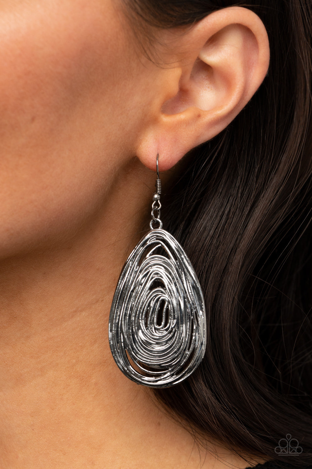 Paparazzi - Rural Ripples - Black Earrings O/D #065