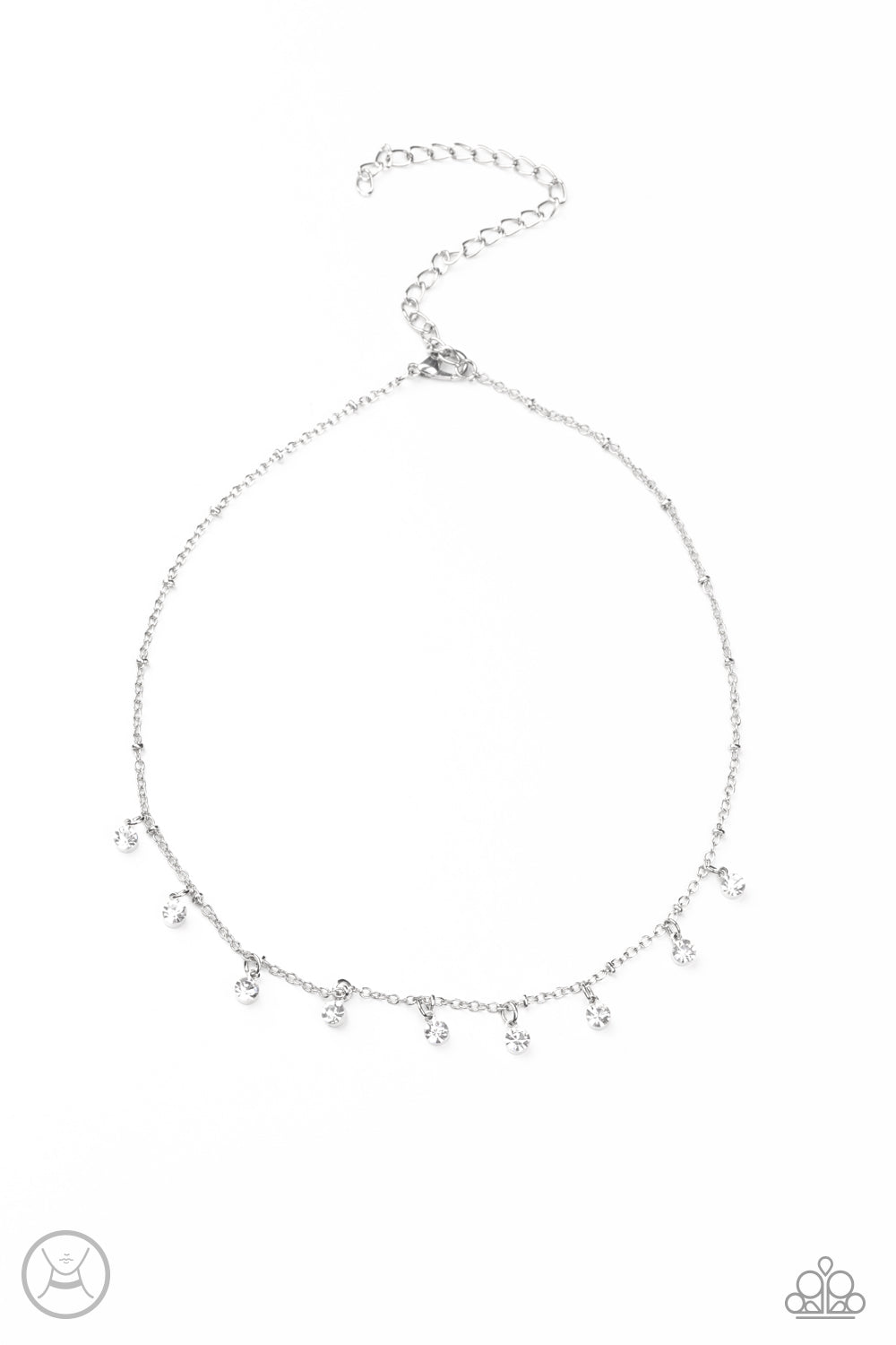 Paparazzi Accessories - Dainty Diva - White Necklace #0347