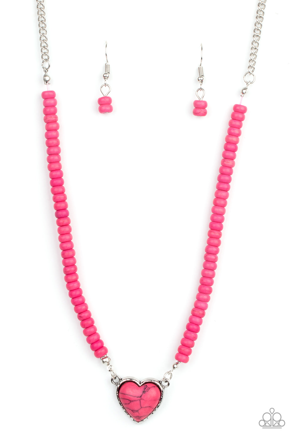 Paparazzi - Country Sweetheart - Pink Necklace #0340