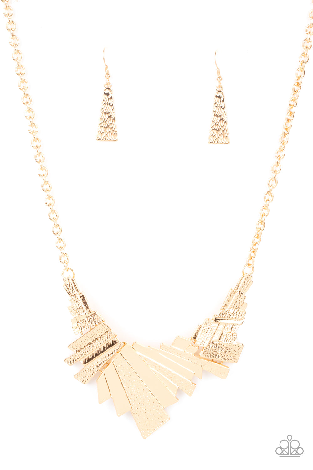 Paparazzi - Happily Ever AFTERSHOCK - Gold Necklace  #0468