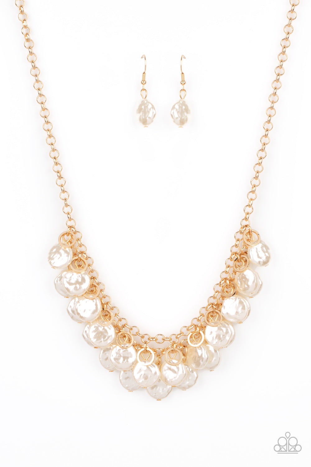 Paparazzi Accessories - BEACHFRONT and Center - Gold Necklace #0445