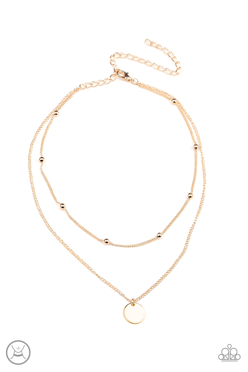 Paparazzi - Modestly Minimalist - Gold Necklace  #0461