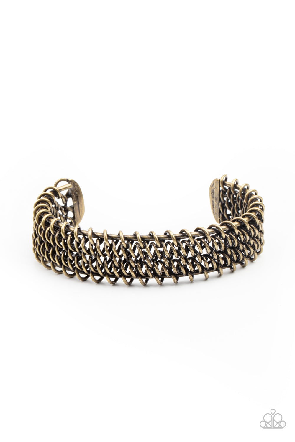 Paparazzi Accessories - Gridlock - Brass Bracelet #0995