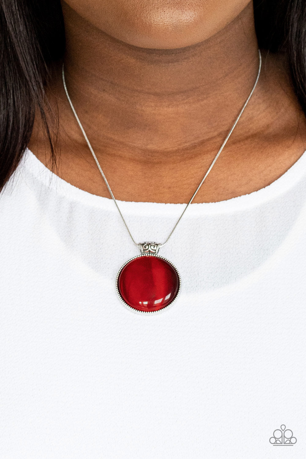 Paparazzi - Look Into My Aura - Red Necklace  #0058