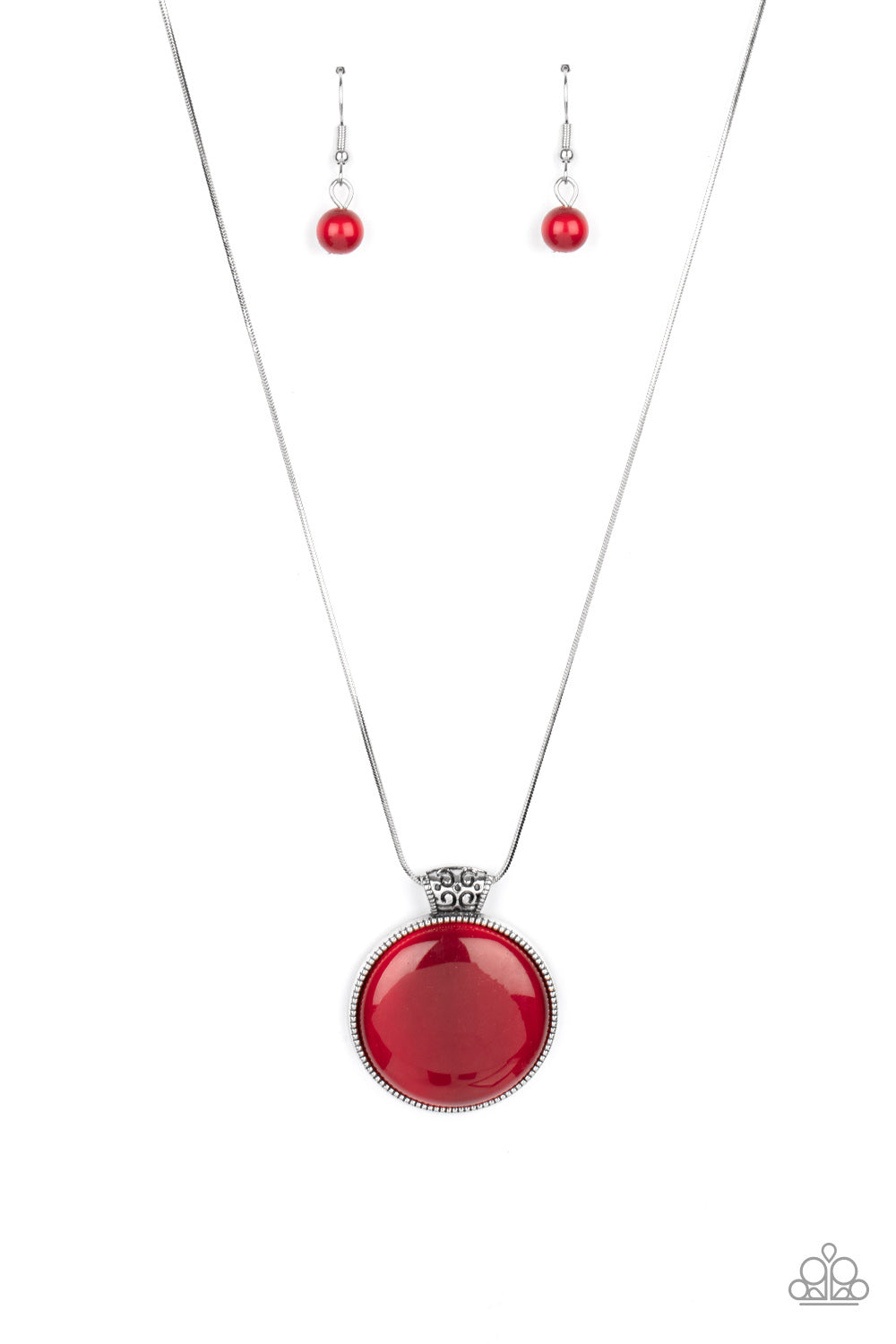 Paparazzi - Look Into My Aura - Red Necklace  #0058