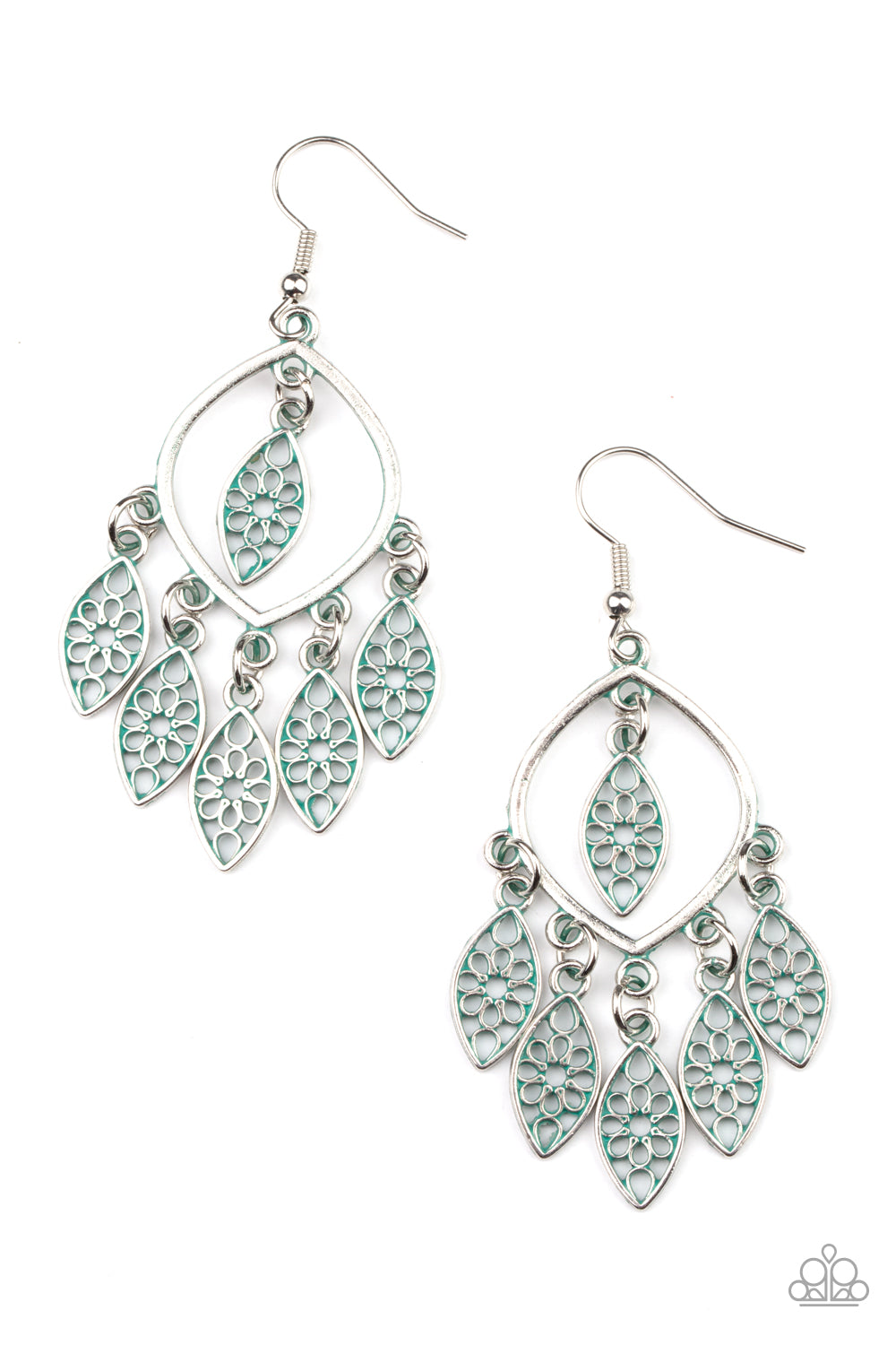 Paparazzi - Artisan Garden - Silver Earrings  #1761