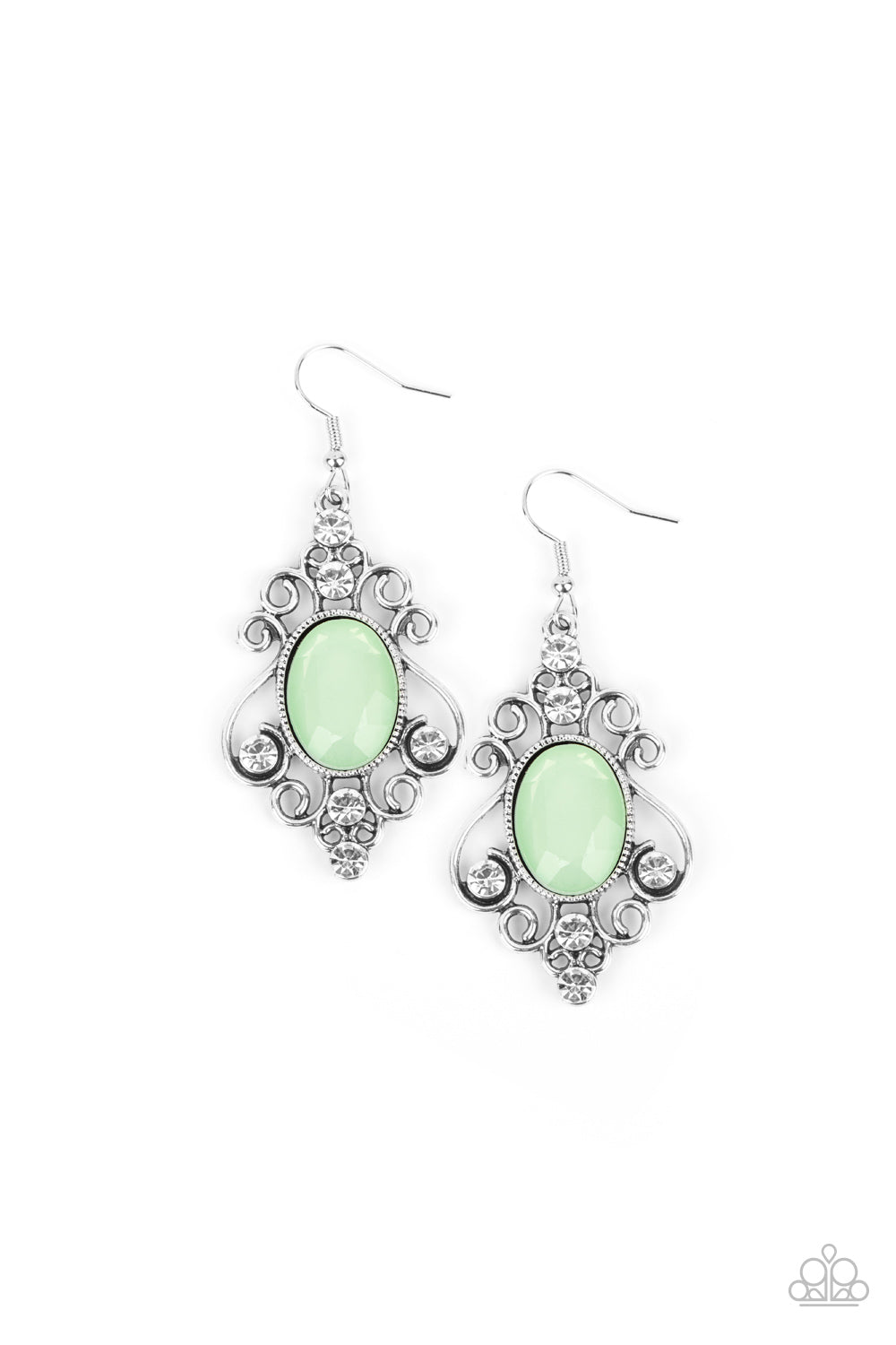 Paparazzi - Tour de Fairytale - Green Earrings  #1802