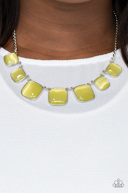 Paparazzi - Aura Allure - Yellow Necklace #0356