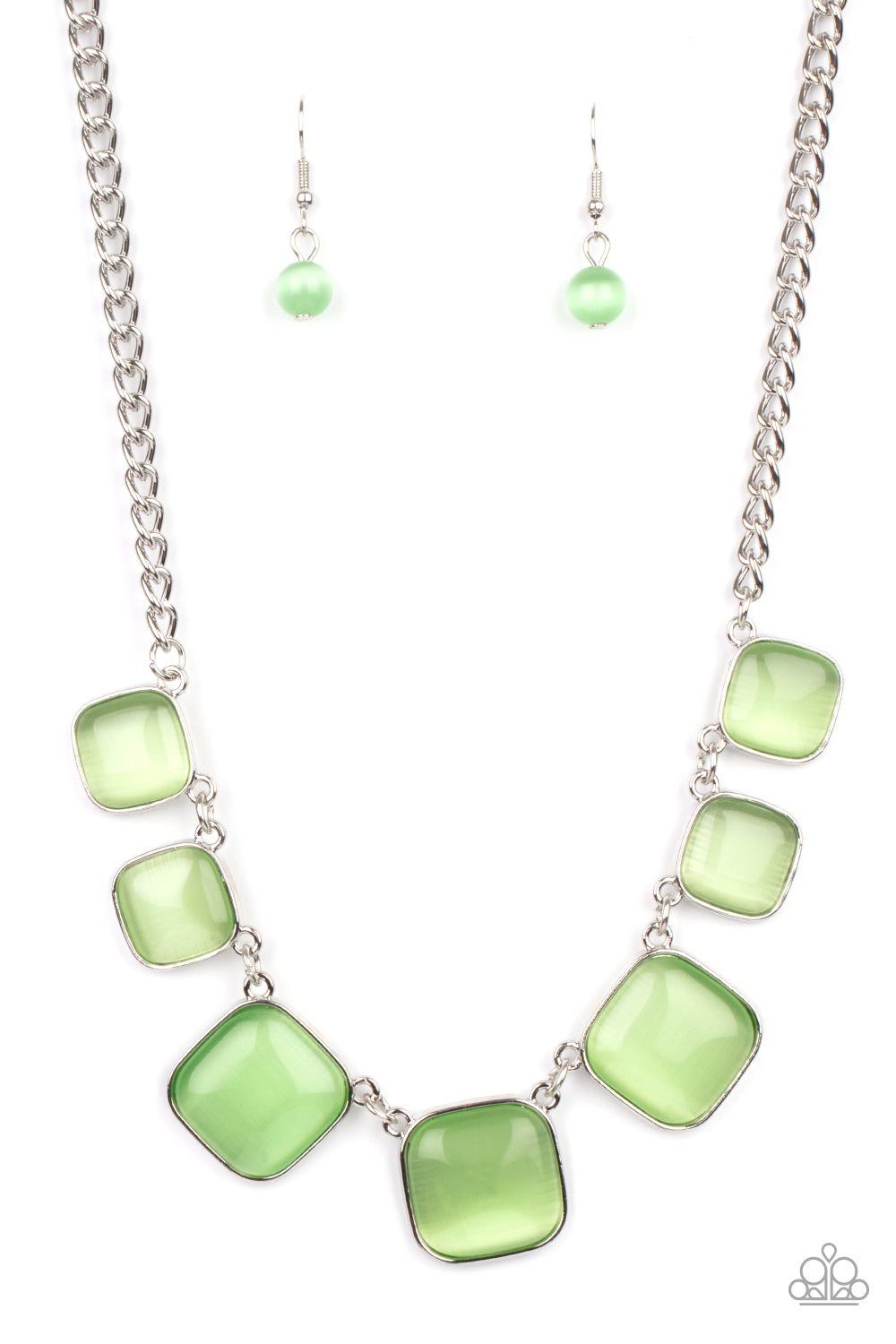 Paparazzi - Aura Allure- Green Necklace #0355