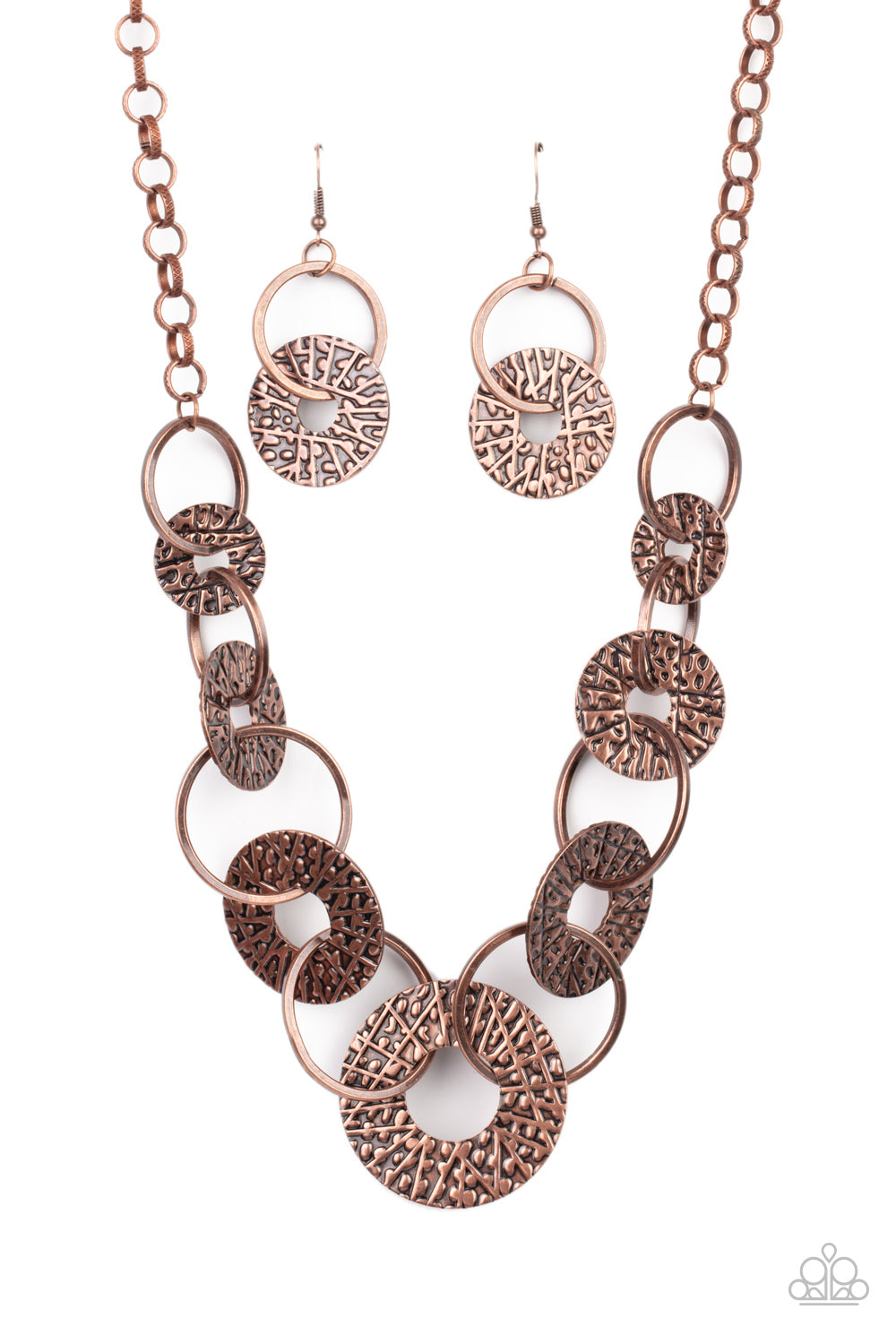 Paparazzi Accessories - Industrial Envy - Copper Necklace  #0080