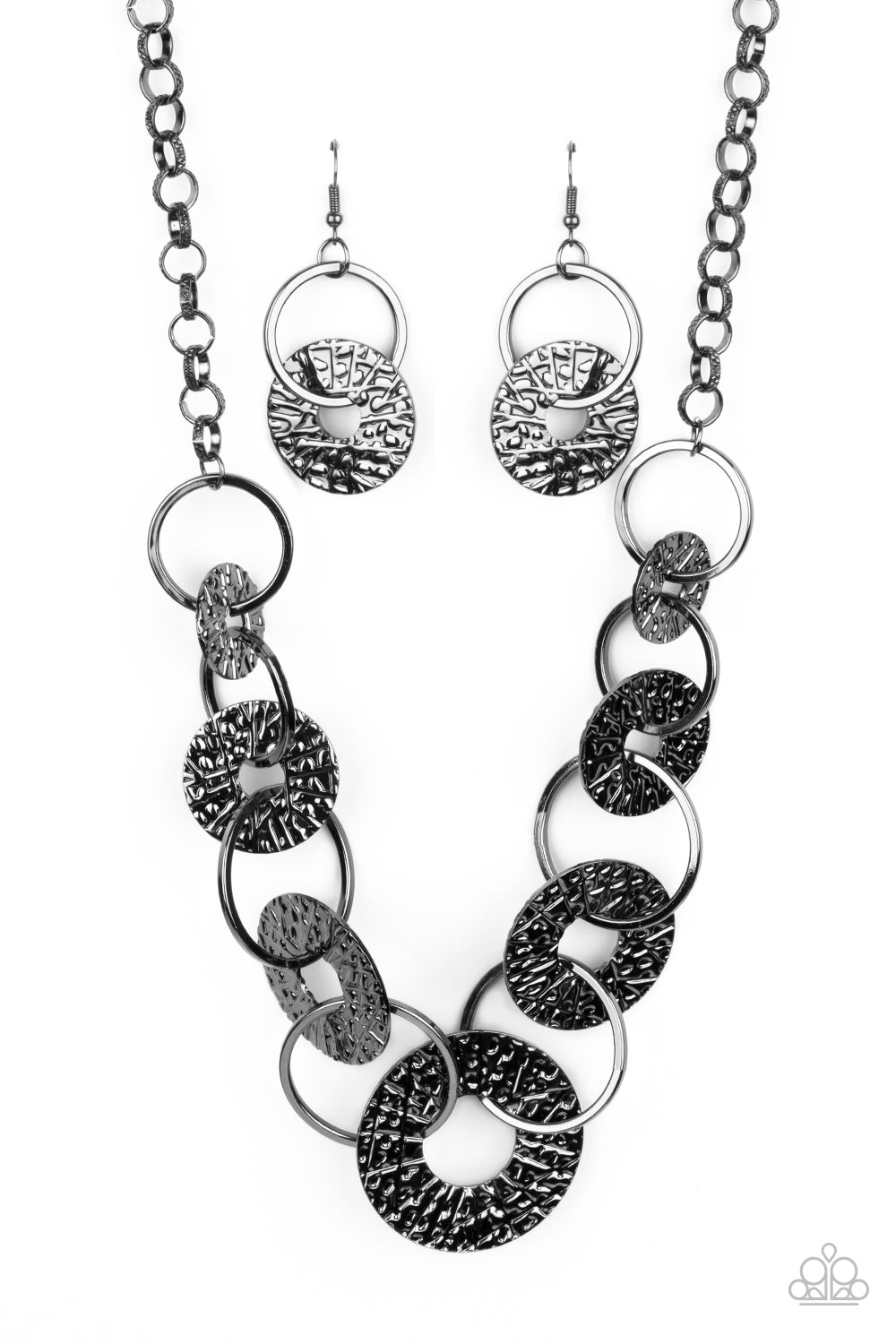 Paparazzi Accessories - Industrial Envy - Black Necklace  #0078