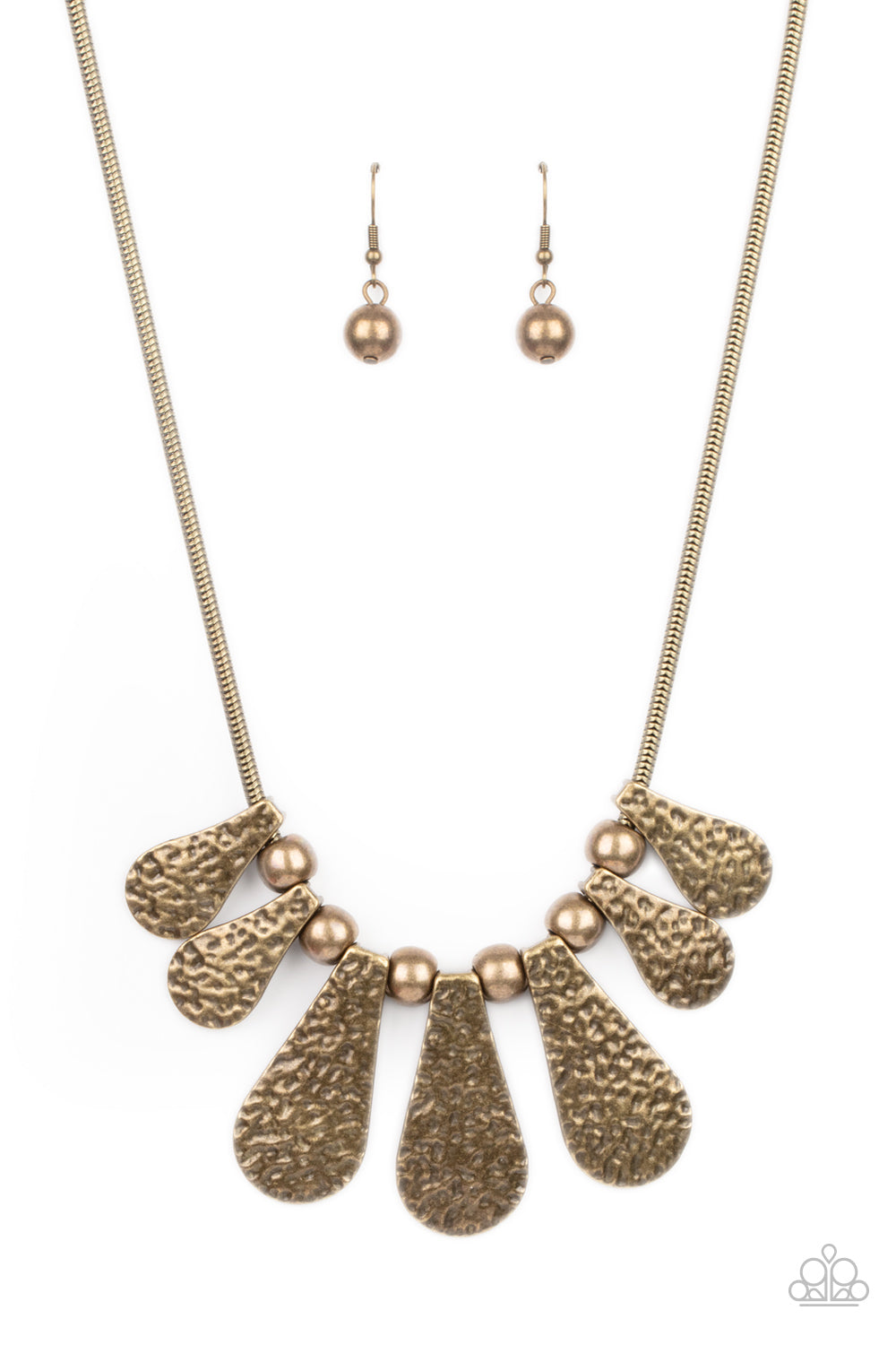 Paparazzi Accessories - Gallery Goddess - Brass Necklace #0054