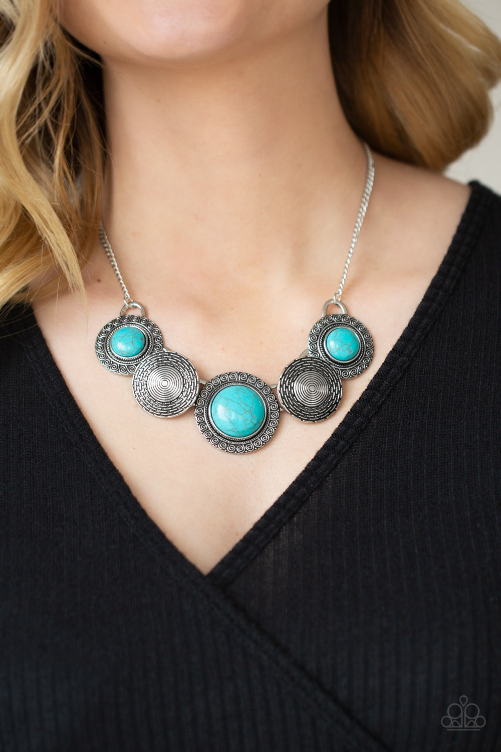 Paparazzi - Canyon Cottage - Blue Necklace #0015