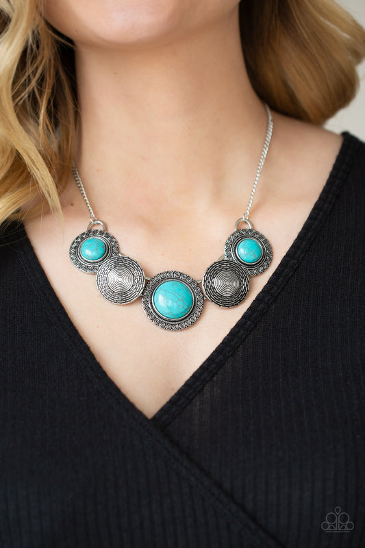 Paparazzi - Canyon Cottage - Blue Necklace #0015