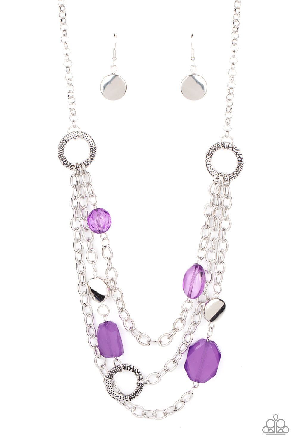 Paparazzi - Oceanside Spa - Purple Necklace #0030