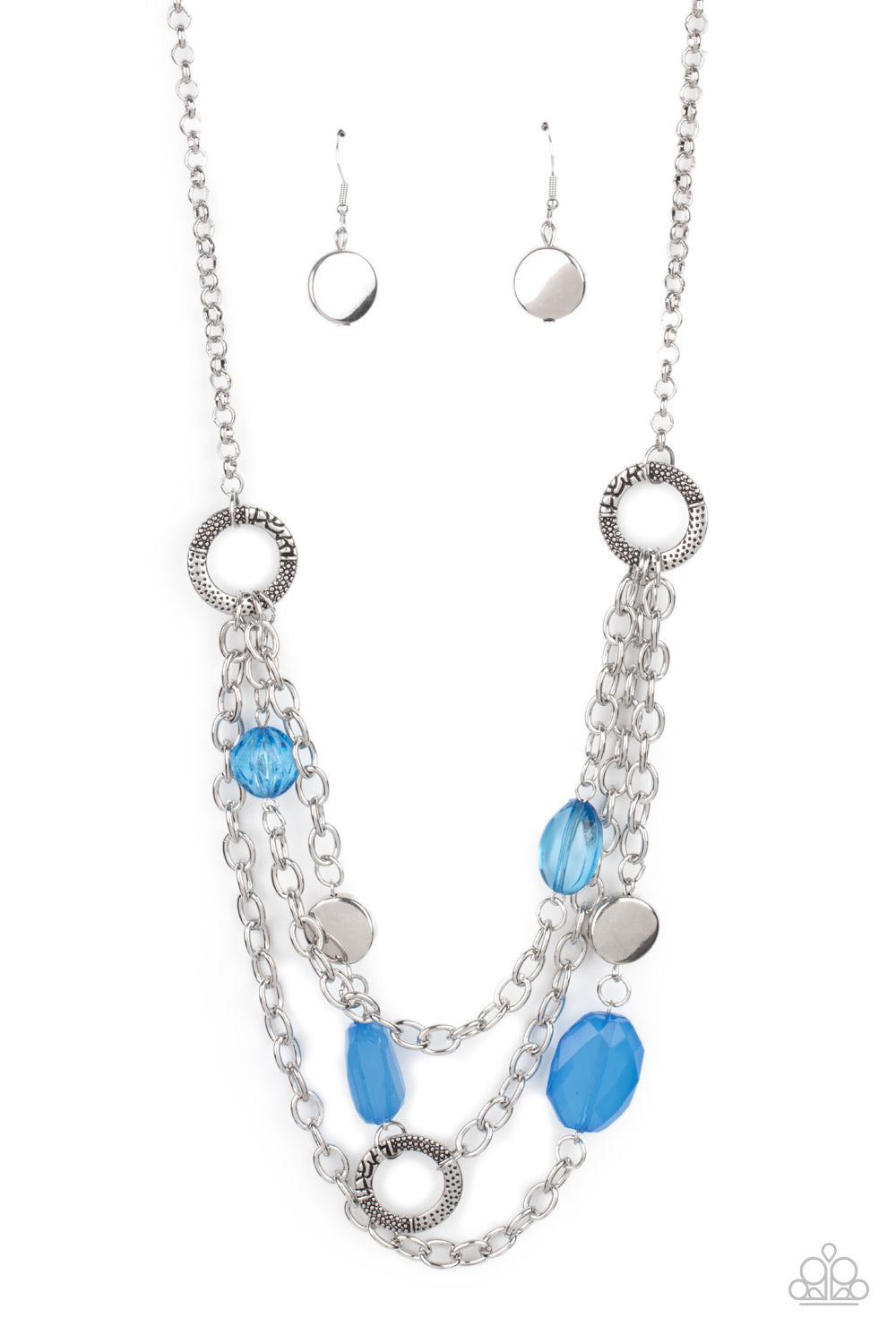 Paparazzi - Oceanside Spa - Blue Necklace #0029