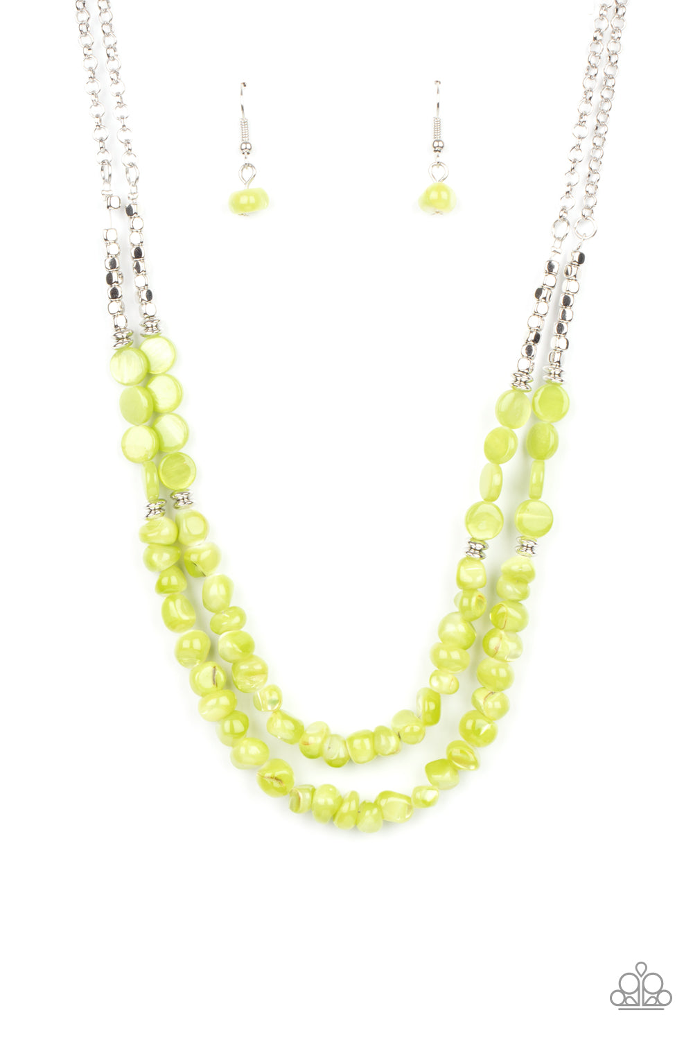 Paparazzi - Staycation Status - Green Necklace #0003