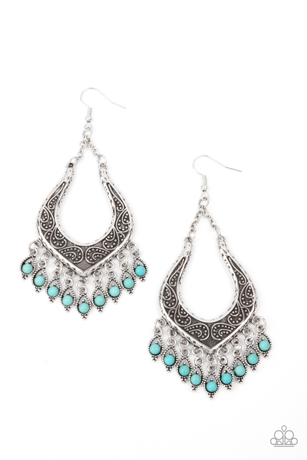 Paparazzi Sahara Fiesta - Blue Earring   #1705