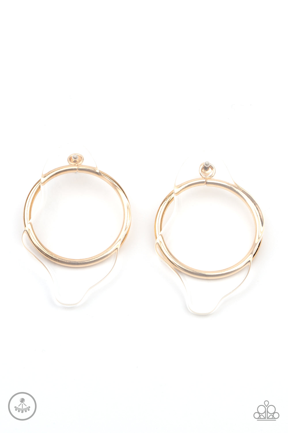 Paparazzi - Clear The Way! - Gold Earrings #0669